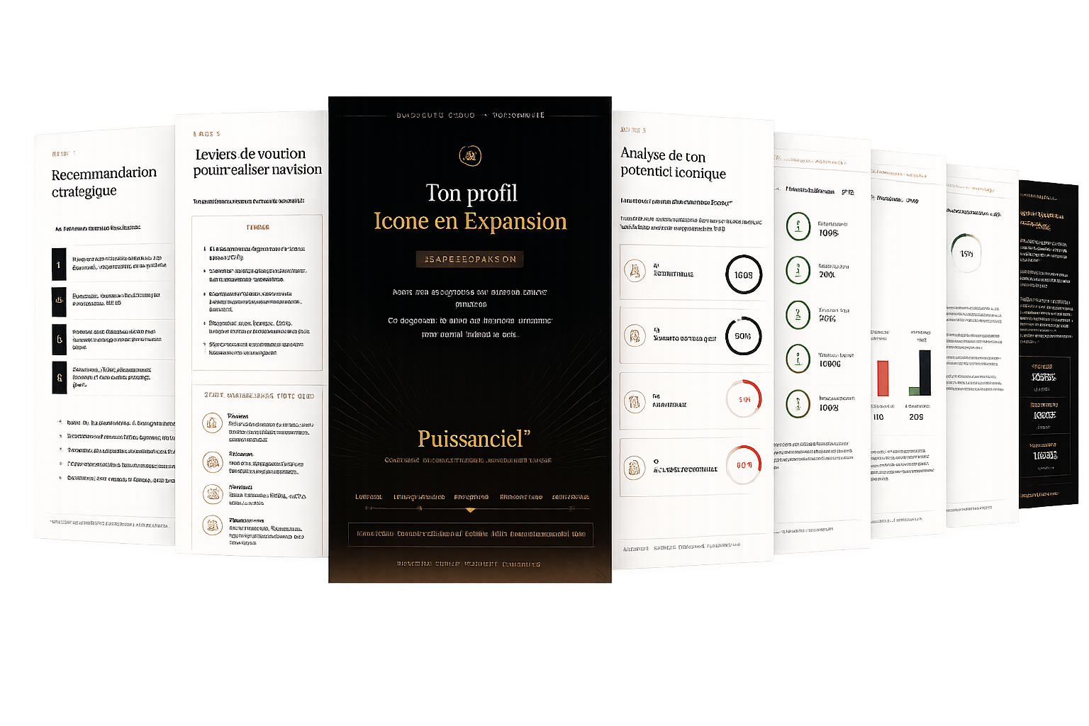 Exemple de diagnostic de marque ICONIC™ : rapport PDF personnalisé avec score et recommandation stratégique